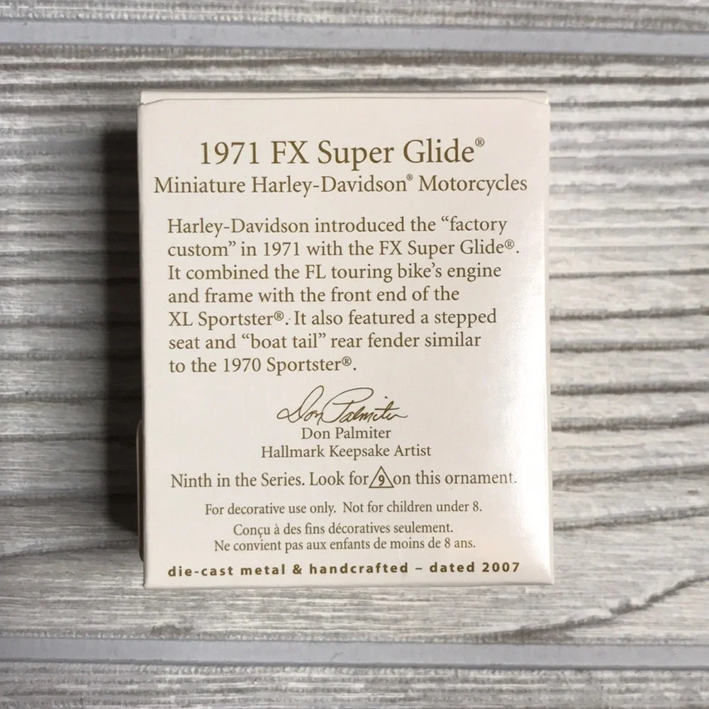 Hallmark Harley Davidson 1971 FX Super Glide Mini